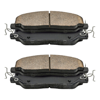 Front Ceramic Brake Pads with Hardware for Ford Mustang V6 (2011–2014)
