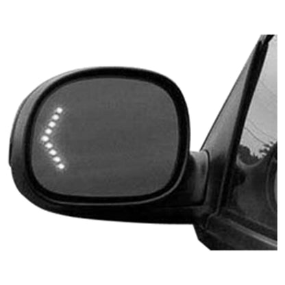 Replacement Black Ready to Paint Driver Power Door Mirror w/Turn Signal in Glass