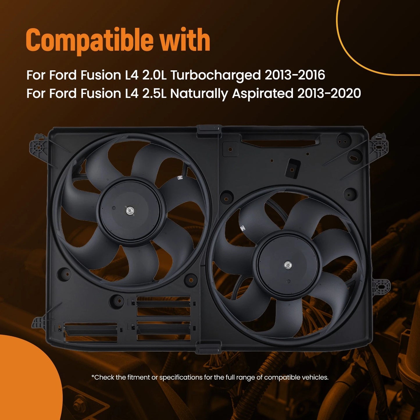 Cooling Fan Assembly for Ford Fusion (2013–2020)