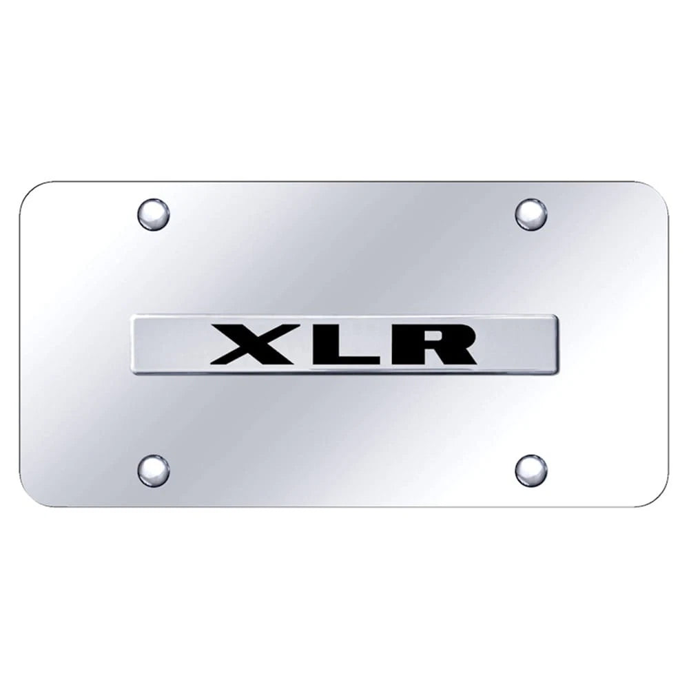 Chrome Name on Chrome License Plate - Officially Licensed for Cadillac XLR