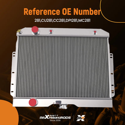 3 Row Aluminum Radiator for Chevy Biscayne Bel Air Impala (1959–1965)