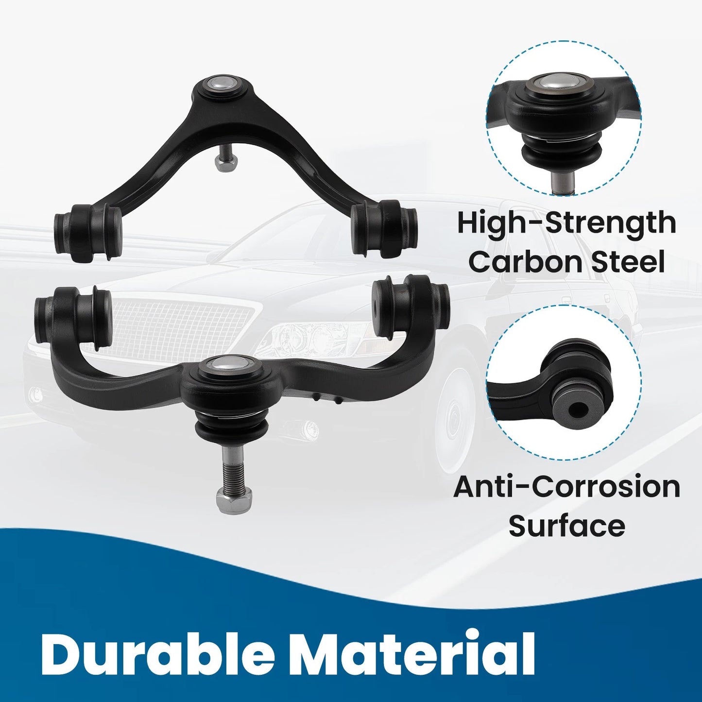 Front Upper Left Driver Right Control Arms for Ford Crown Victoria (2003–2011)
