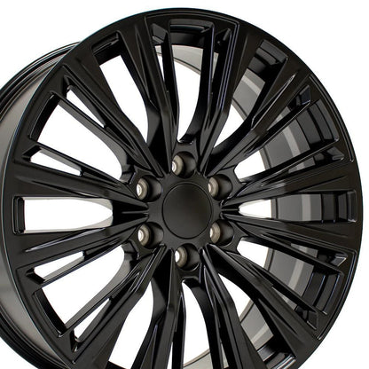 22" Satin Black Wheel for 2003-2014 Chevy Express 1500 - RVO4703