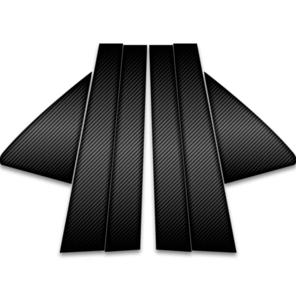 6pc Carbon Fiber Pillar Post Covers for 2002-2007 Buick Rendezvous