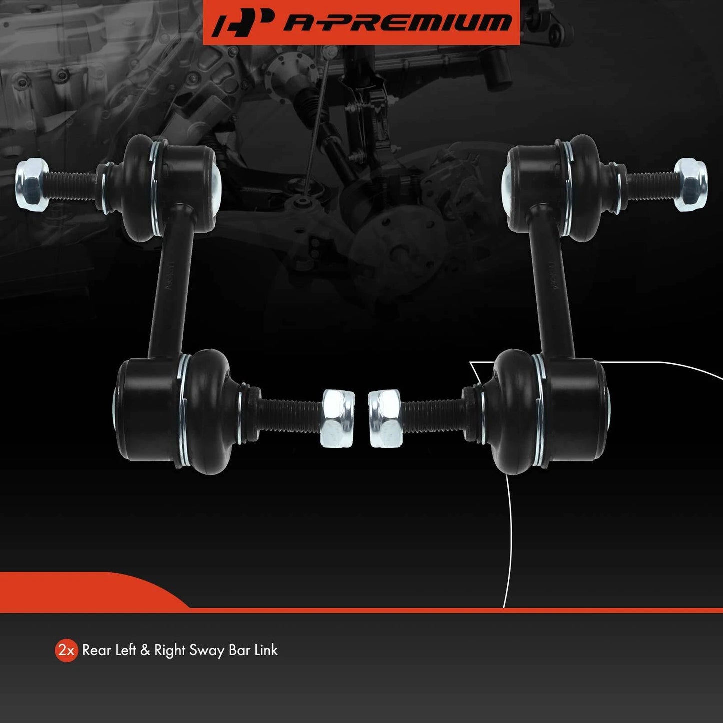 2X Rear Sway Bar Link for Toyota Camry (1987–1991)