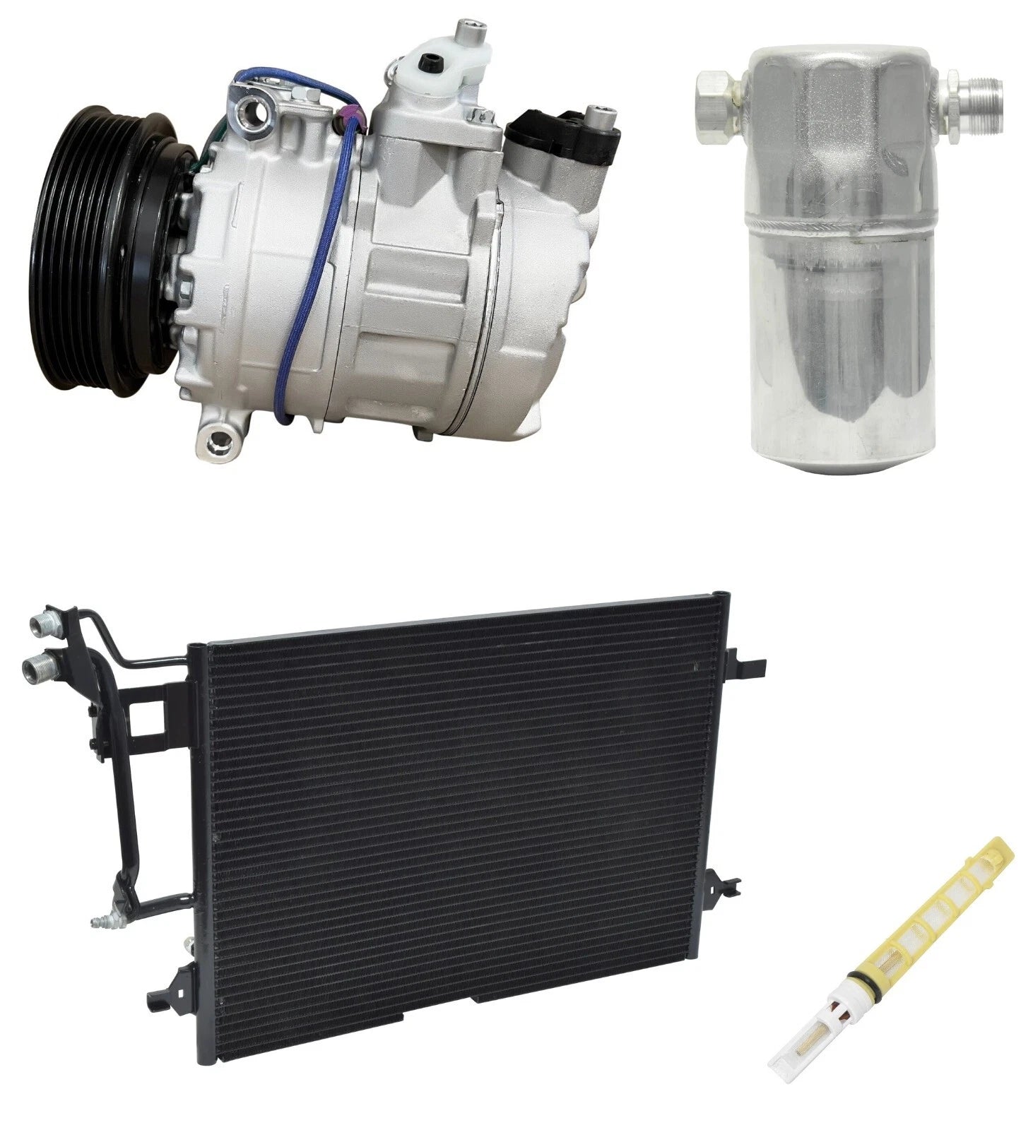 A/C Compressor Kit With Condenser for Audi A4 Quattro (2001–2001)