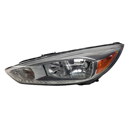 Driver Side Halogen Headlight Lens/Housing w/o LED w/Aluminum Bezel w/o DRL