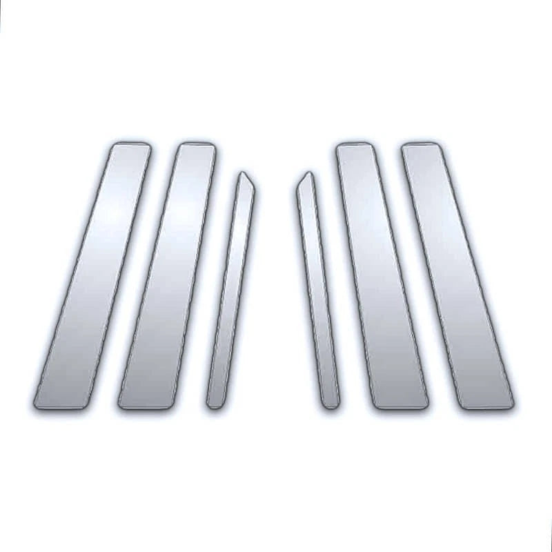 6Pc Chrome Pillar Post Covers for Mercedes S Class W220 (1999–2006)