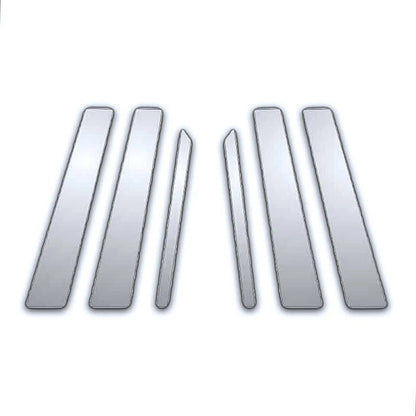 6Pc Chrome Pillar Post Covers for Mercedes S Class W220 (1999–2006)