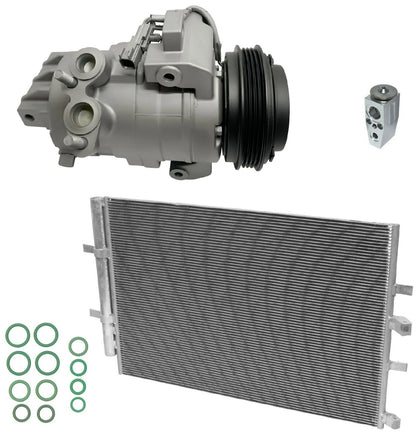 AC Compressor Kit With Condenser for Ford Transit-350 3.5L 3.7L (2019–2022)