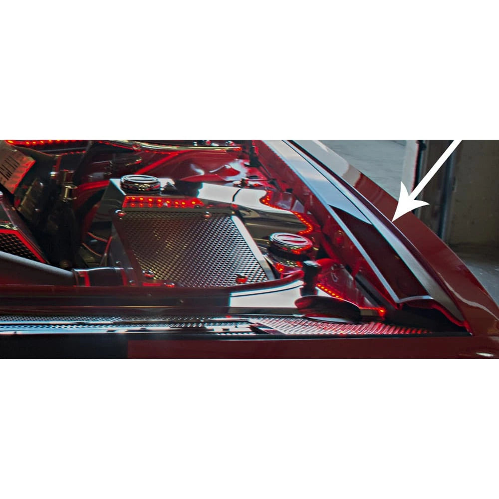 LED Fender Caps Stainless Steel Replacement for 2008-2019 Dodge Challenger