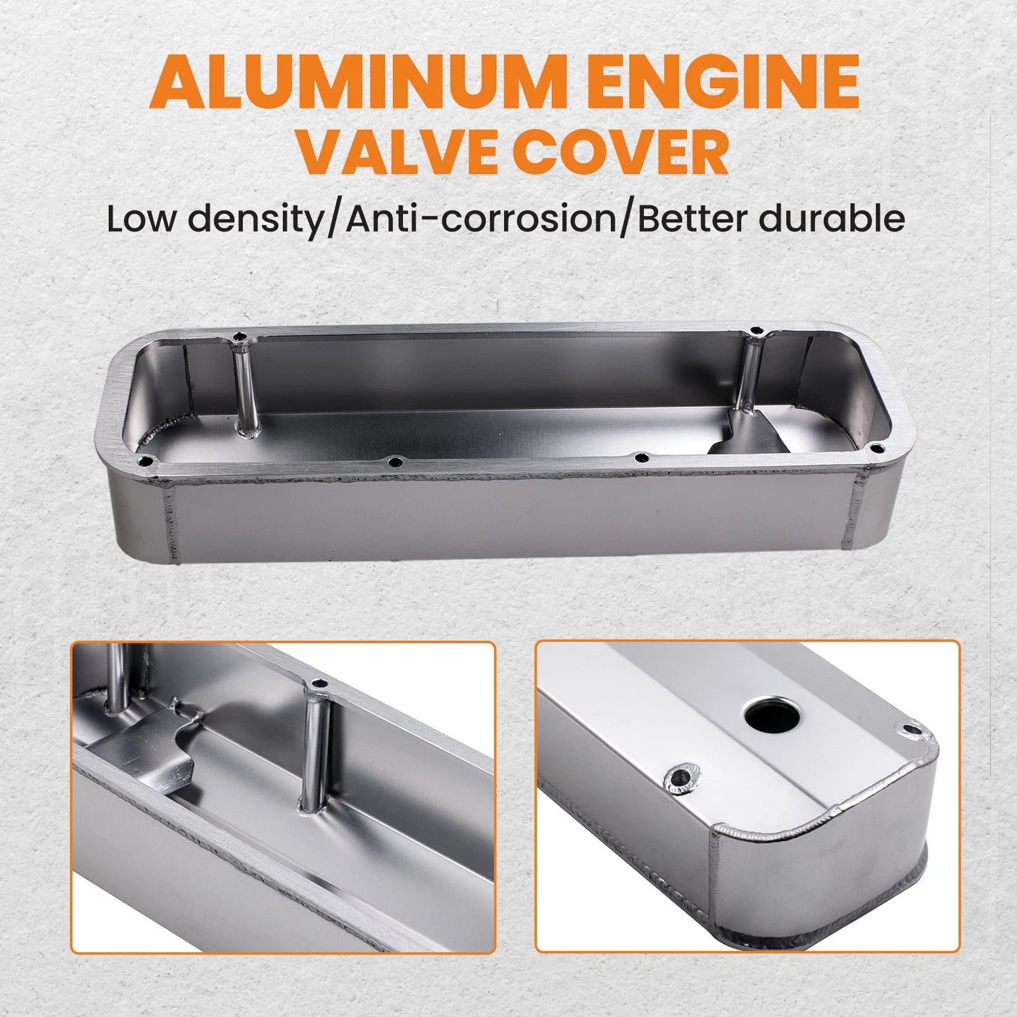 Fabricated Aluminum Tall Valve Covers for Ford Big Block V8 (429-460)