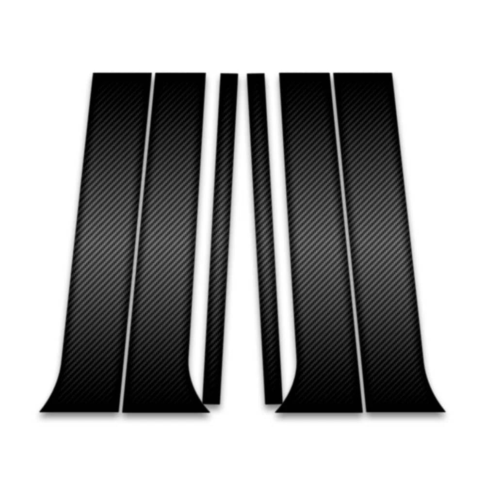 6pc Carbon Fiber Pillar Post Covers for 2022-2023 Jeep Grand Wagoneer