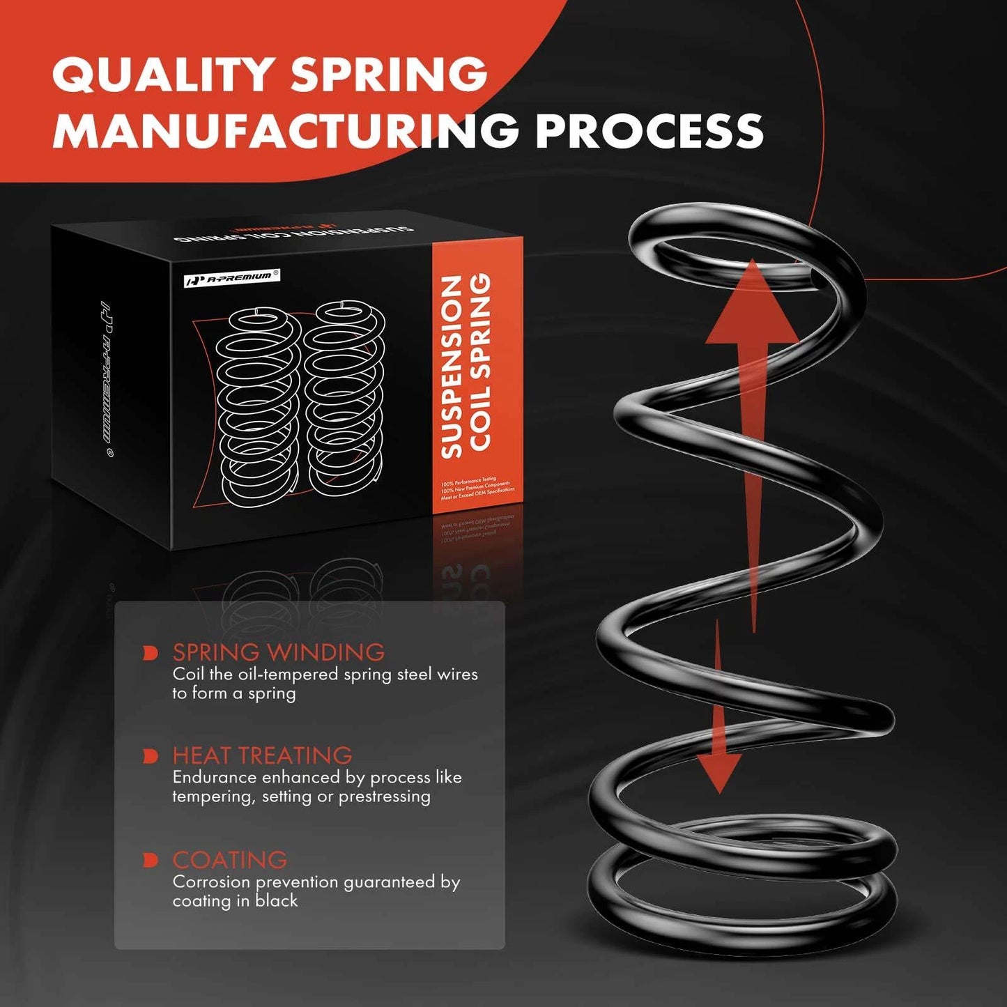 2X Rear Coil Springs for Chevrolet Malibu (2006) Pontiac G6 (2005–2010)