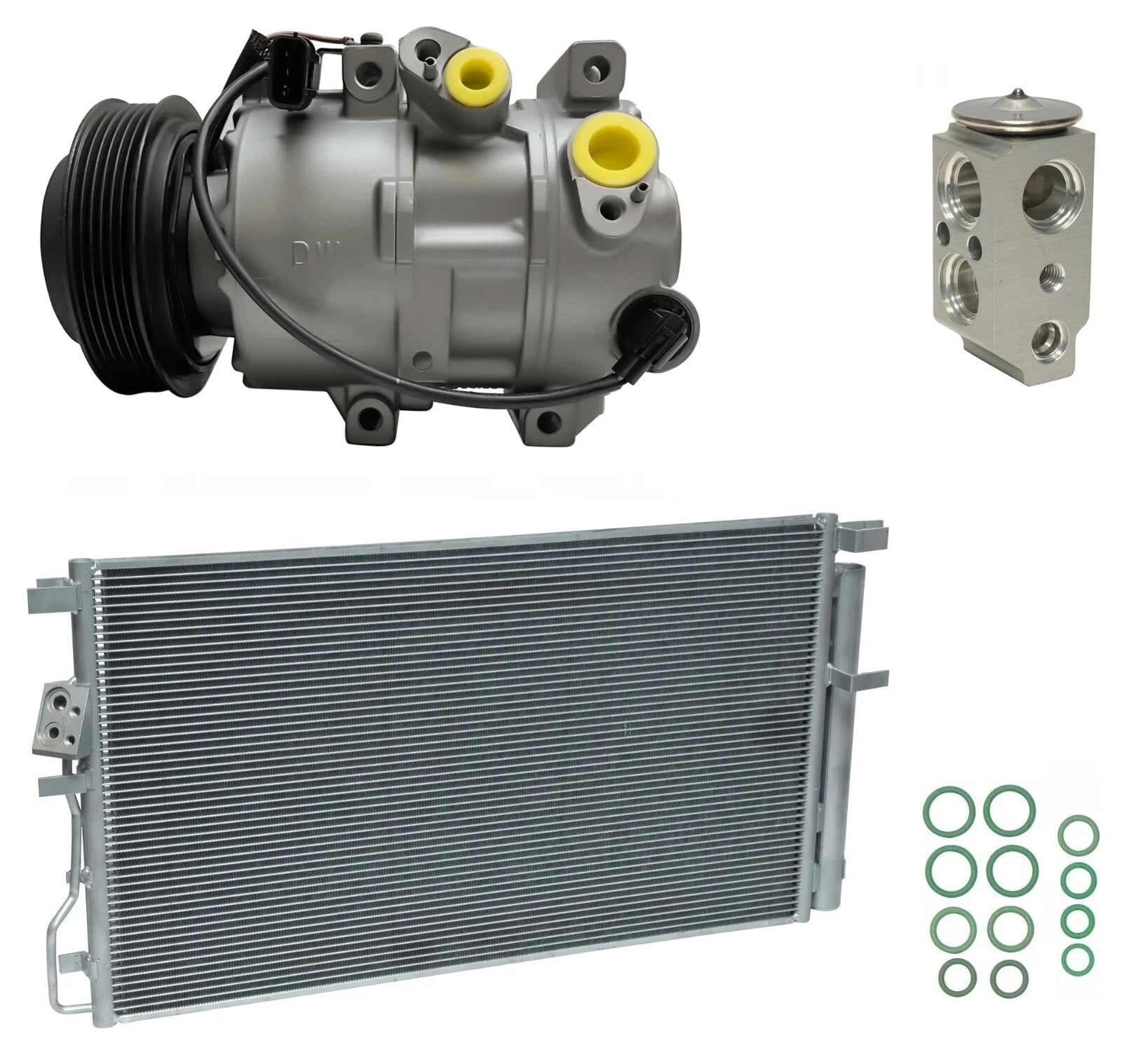 AC Compressor Kit with Condenser for Hyundai Tucson 2.4L (2021–2024)
