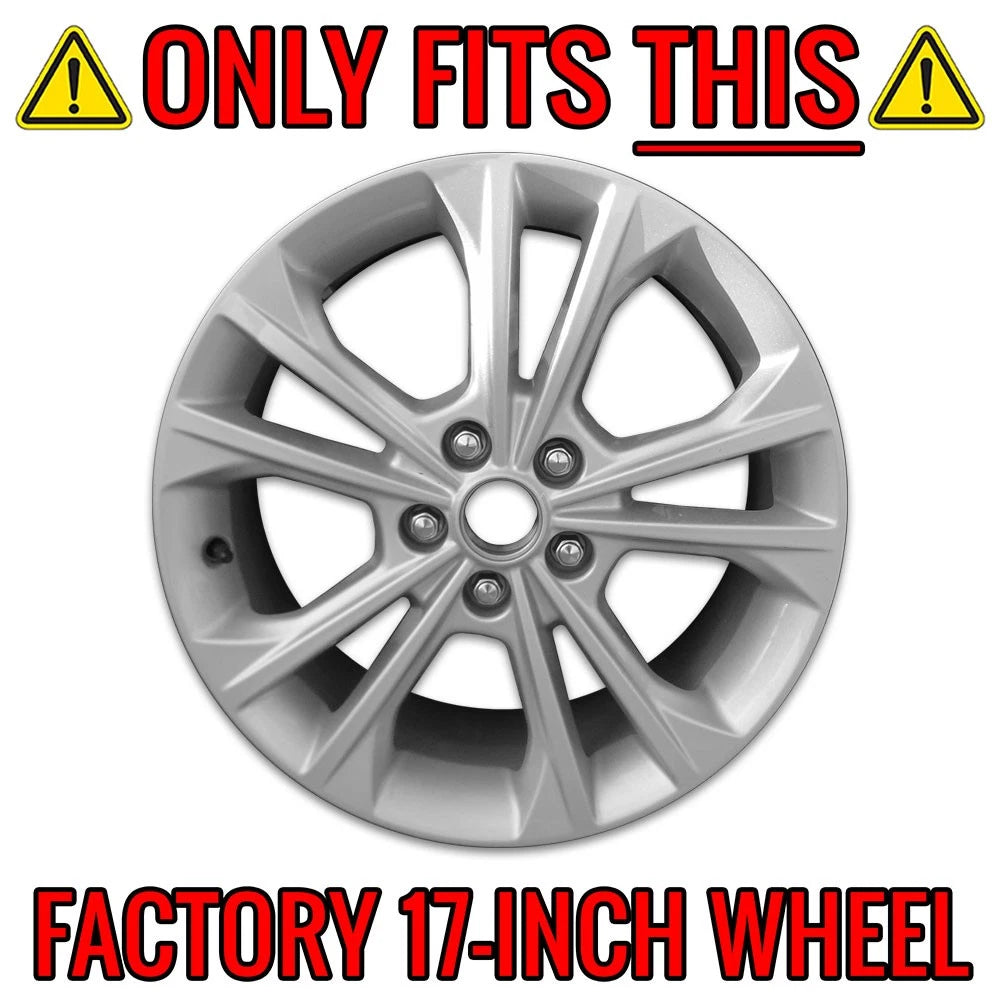 17 Inch Chrome Wheel Skins Replacement for 2017 Ford Escape (2017–2019)