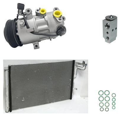 AC Compressor Kit W/Condenser Replacement for Hyundai Elantra 2023–2024
