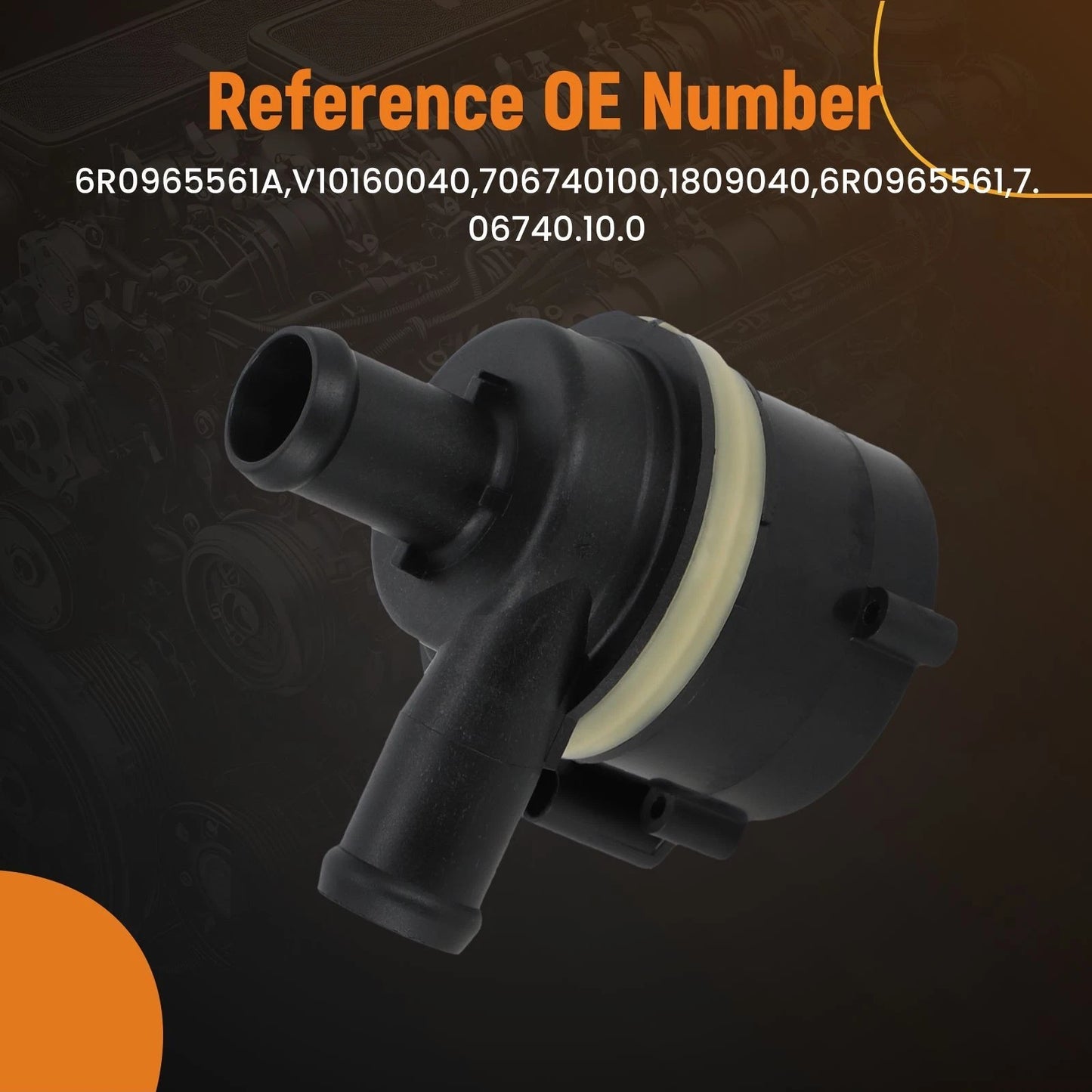 Electric Water Pump for VW Audi Skoda Jetta (2010–2018) Bolt-On 3-Pin