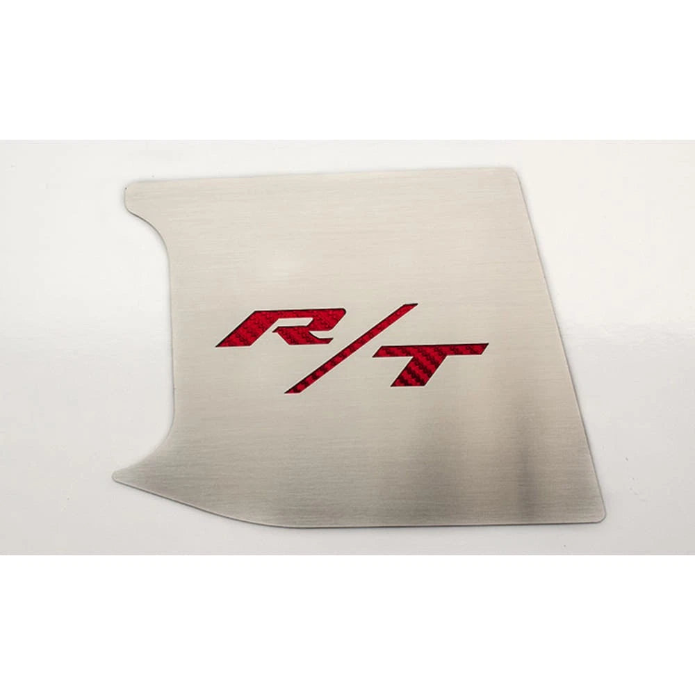 ABS Top Plate w/Red Carbon Fiber 'R/T' Inlay for 15-19 Challenger fits OEM Cover