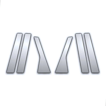 6Pc Chrome Pillar Post Covers for Ford Focus (2000–2007)