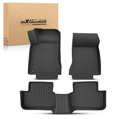 Black Rubber Carpet Floor Mats for Mercedes-Benz GLA250/GLA45 AMG (2015–2020)