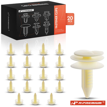20Pcs 8mm Nylon Door Trim Panel Retainer Clip for Chevy Camaro