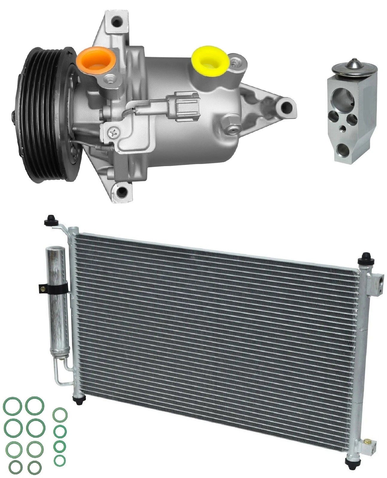 A/C Compressor Kit with Condenser for Nissan Cube 1.8L (2011–2014)