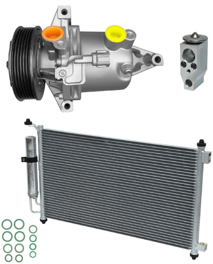 A/C Compressor Kit with Condenser for Nissan Cube 1.8L (2011–2014)