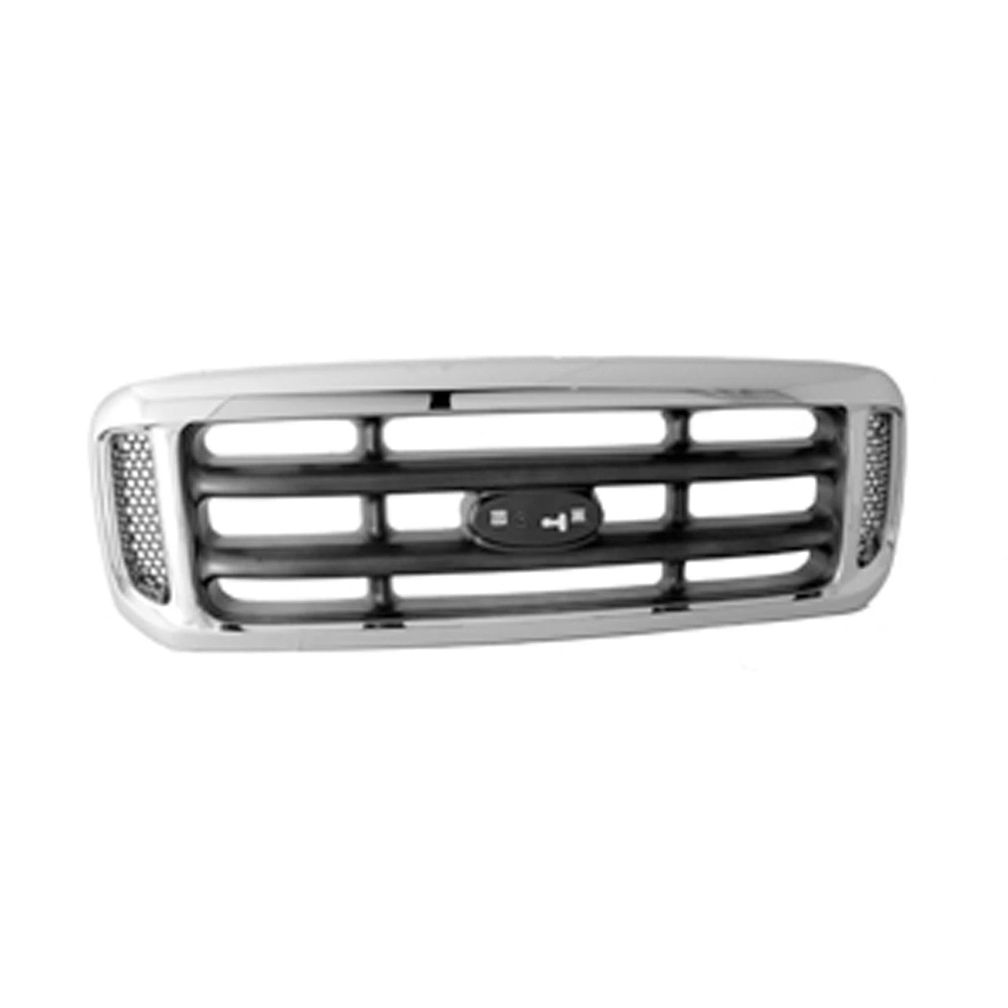 Replacement Chrome/Matte Plastic Front Grille For 1999-2004 Ford Ford Superduty