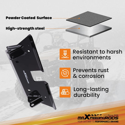 Front Snow Plow Mount for Can-Am Commander 800/1000 (2010–2019) Black Steel