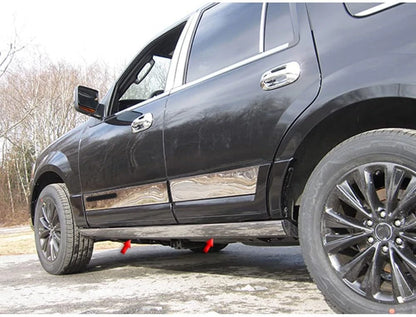 4pc. Luxury FX Stainless Steel Rocker Trim for 2015-2017 Lincoln Navigator L