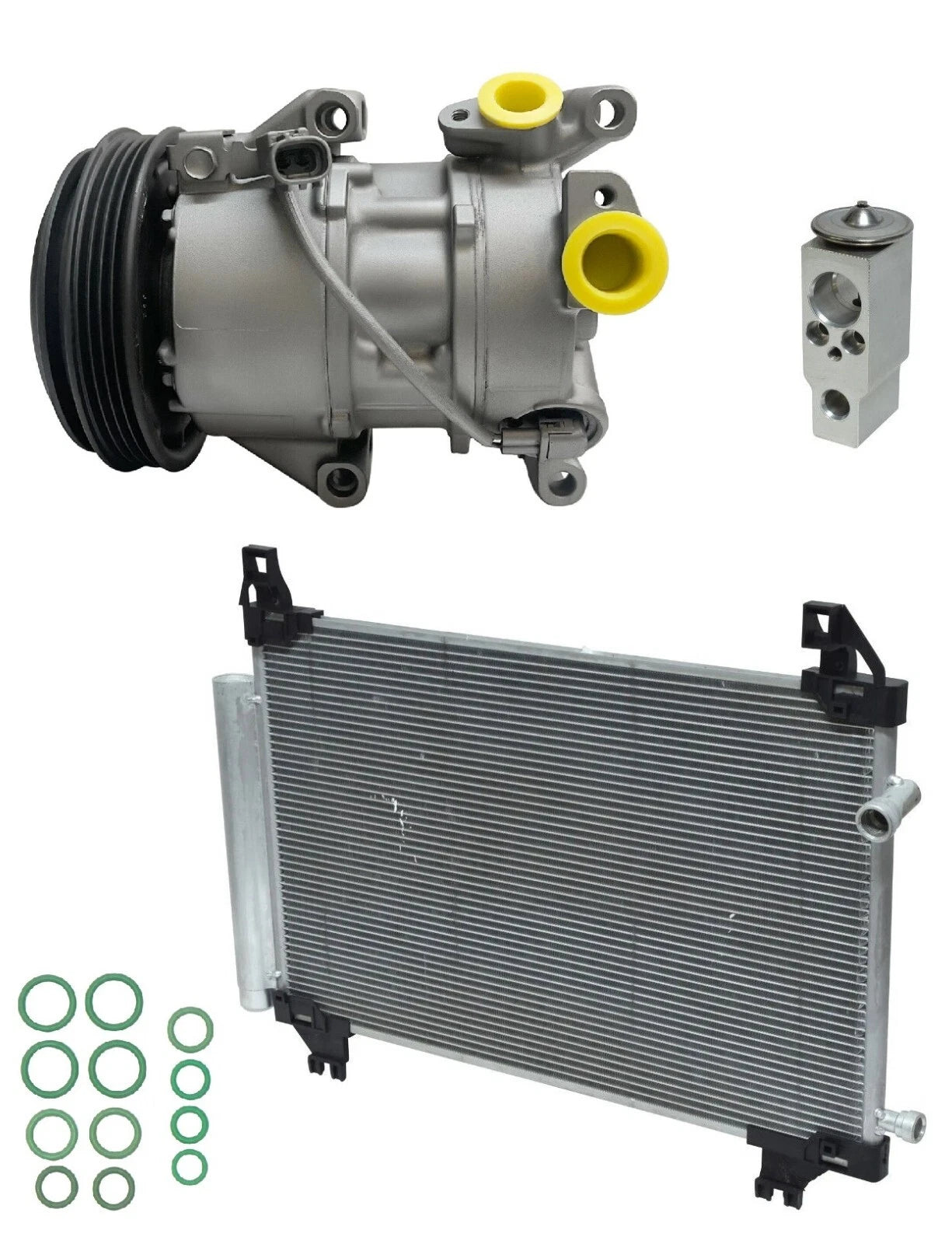 A C Compressor Kit With Condenser for Toyota Yaris 1.5L (2017–2019)