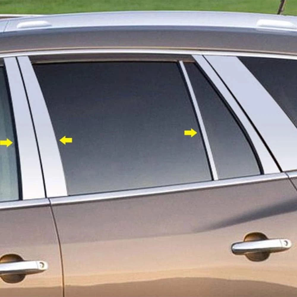 Luxury FX Chrome Pillar Post Set 6pc for Buick Enclave (2008–2017)