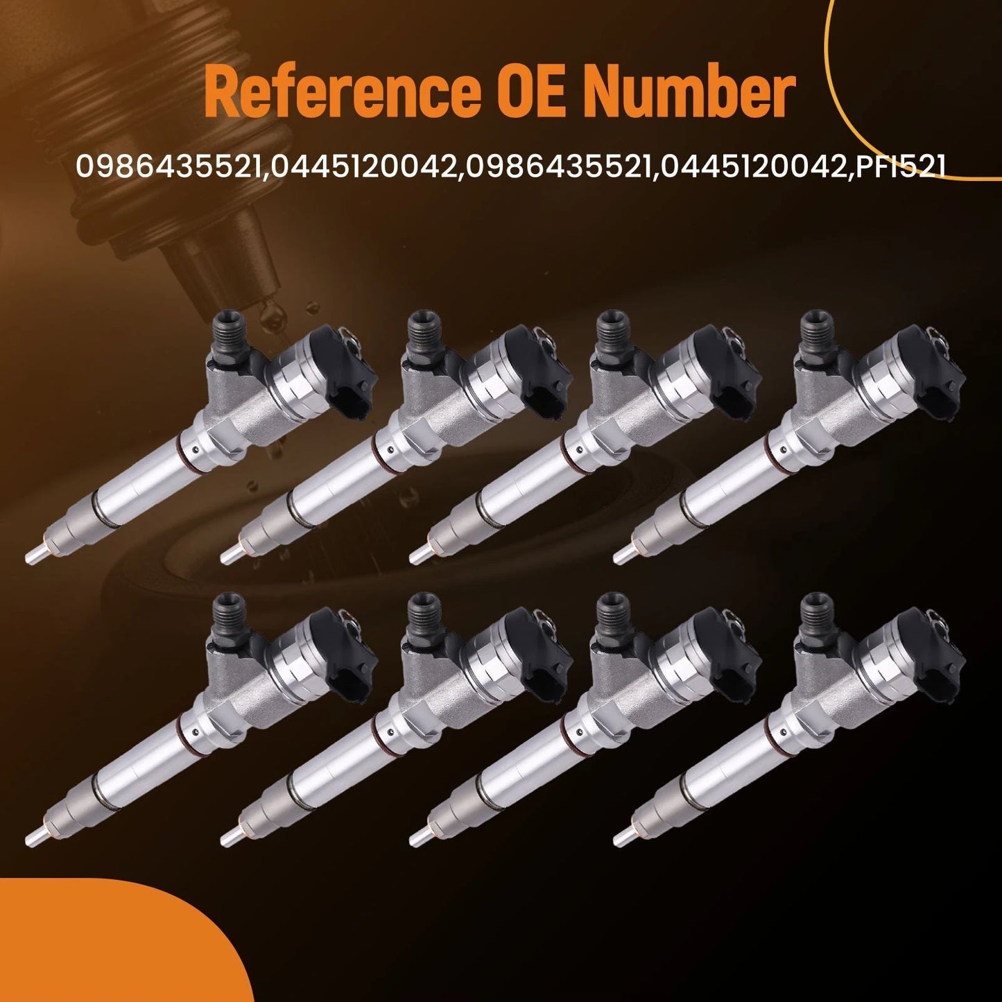 8PCS Fuel Injectors for Chevy GMC Duramax LBZ Hummer 6.6L (2006–2007)
