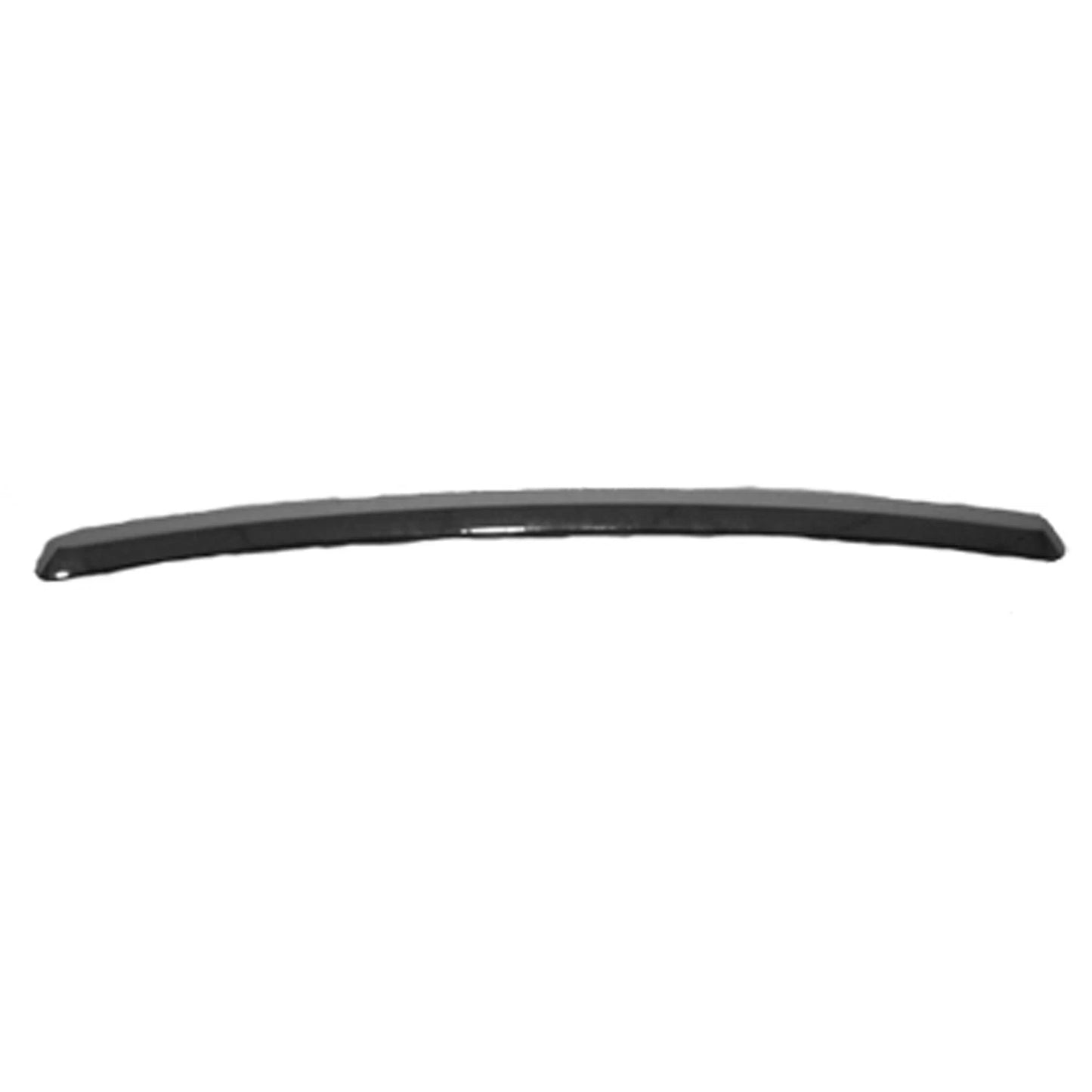 Replacement Black Textured Plastic Hood Molding w/o Chrome-See Compatible Chart