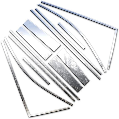 Luxury Chrome Window Package with Posts and Sills for Toyota Highlander (2008–2013)
