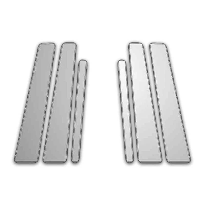 6Pc Chrome Pillar Post Covers for 05-11 KIA Rio - Upgrade Your Auto P39460
