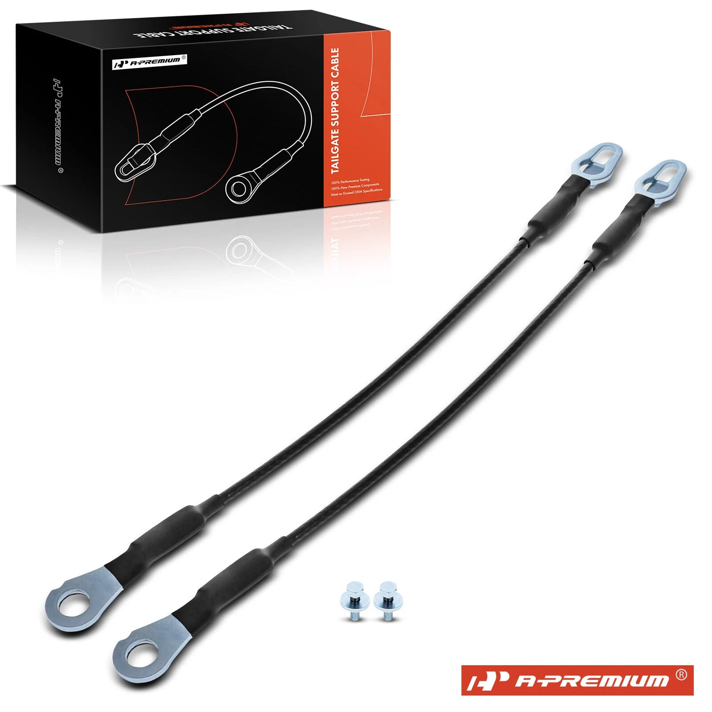 2X Tailgate Support Cable for Chevy Silverado 1500 (2007–2016) GMC Sierra
