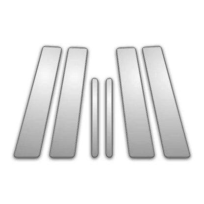 6Pc Chrome Pillar Post Covers for 05-10 Volkswagen Jetta - P7220