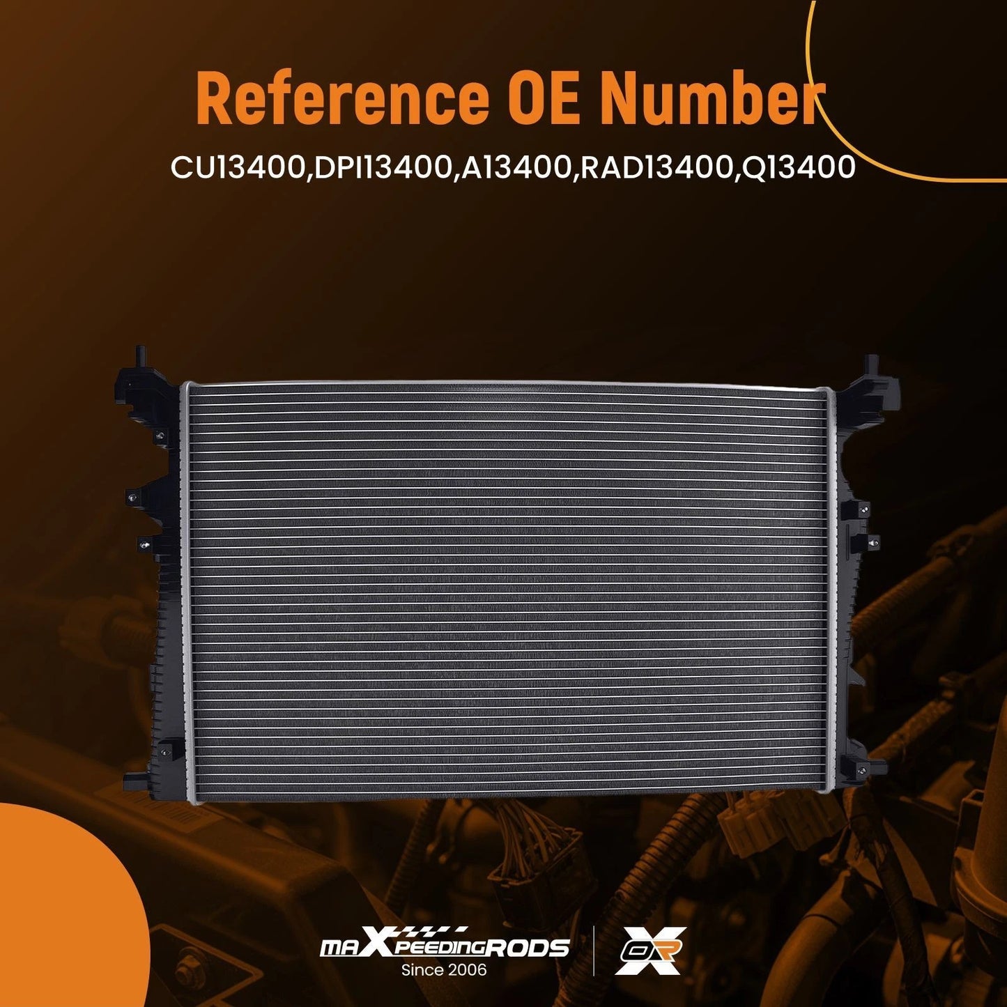 Aluminum Radiator for Chrysler 200 (2014–2018) Cross Flow Type