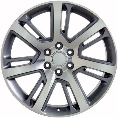 Gunmetal Wheel 22x9 Machined Face for 1992–1994 Chevy Blazer