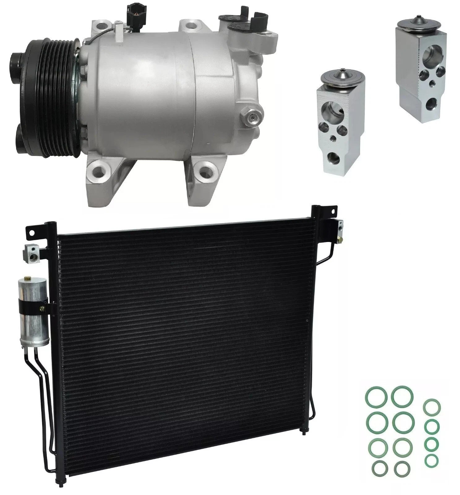AC Compressor Kit With Condenser for Nissan Pathfinder 5.6L (2009)