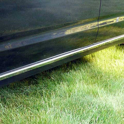 2pc Chrome Rocker Trim with Crease for Toyota Prius (2004–2009)