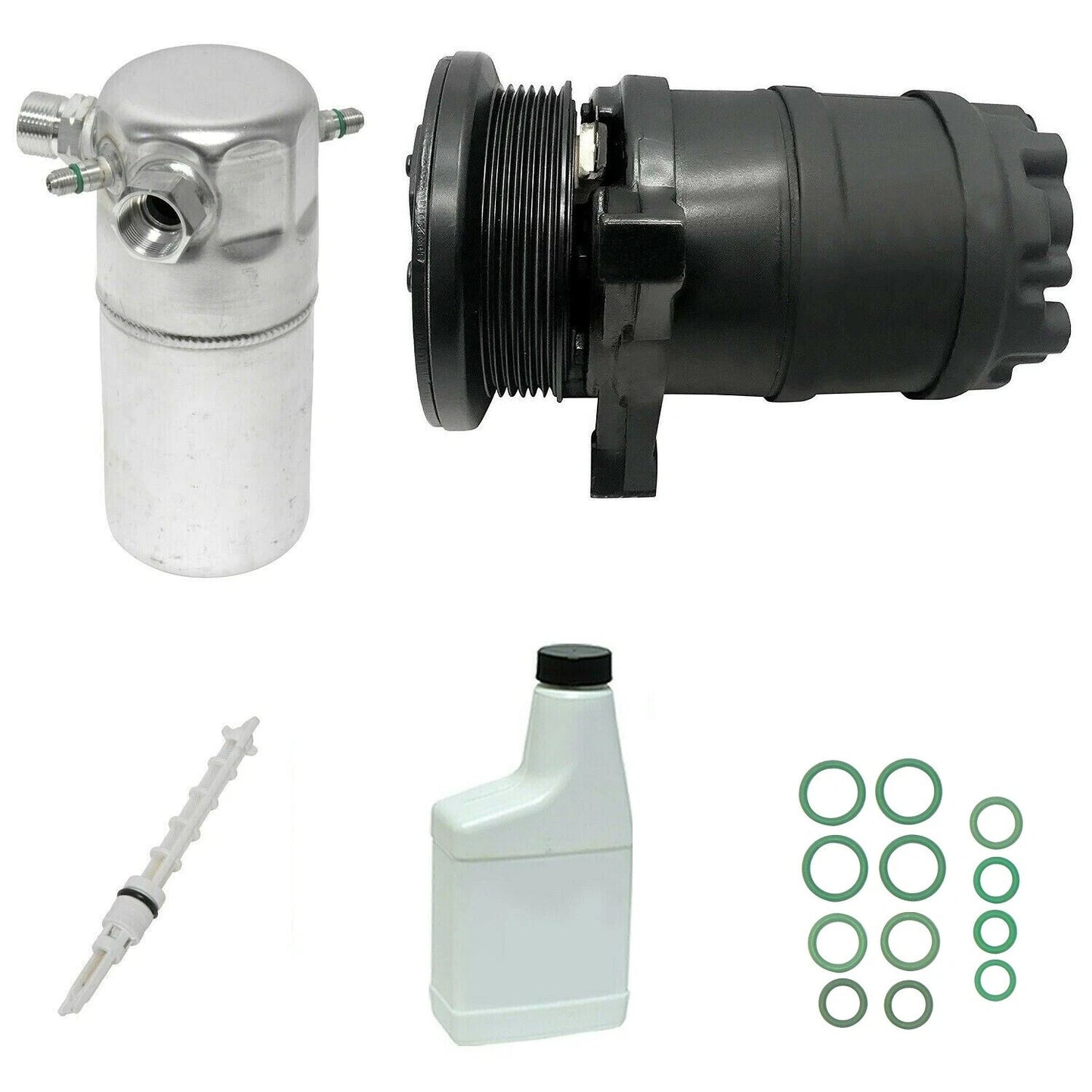 AC Compressor Kit with Drier and Tube Replacement for Toyota Hilux (1998–2004)