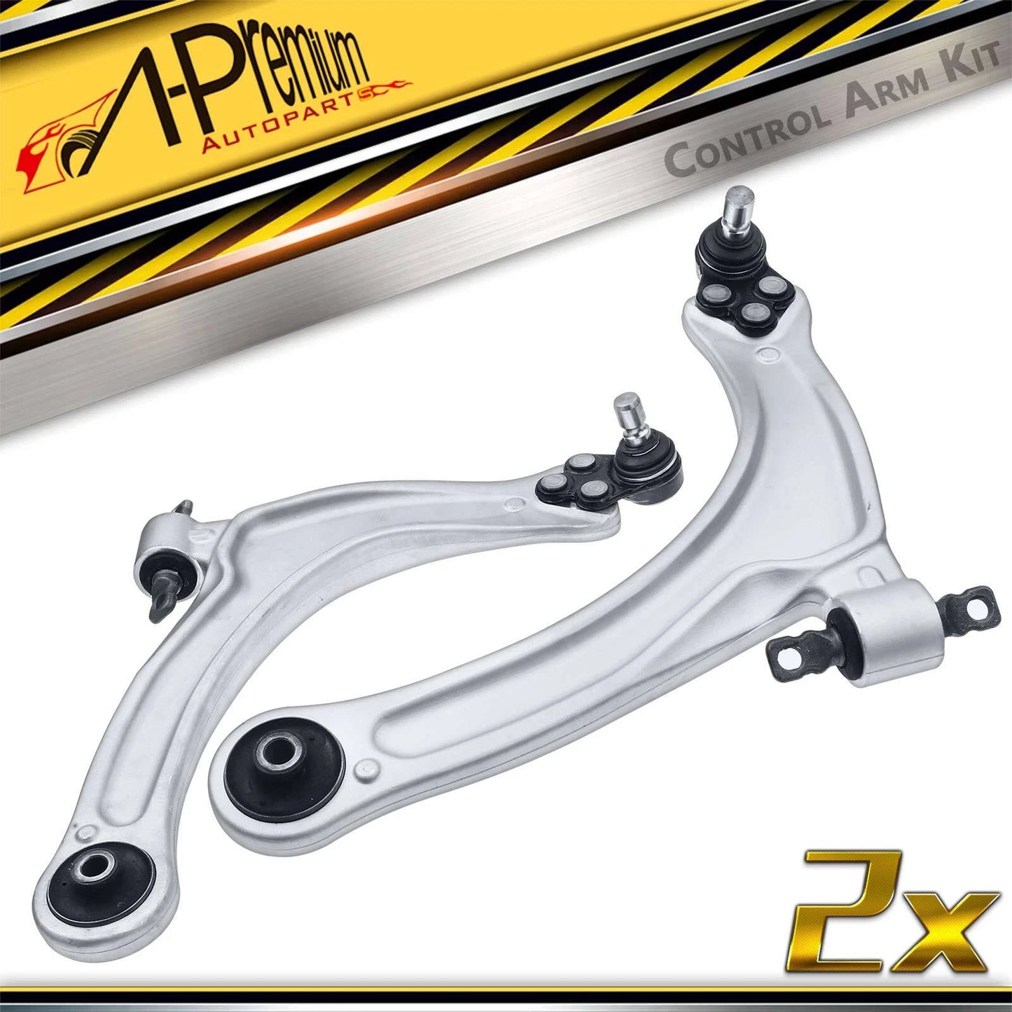 2X Front Lower Control Arm with Ball Joint for Chevy HHR Cobalt (2006–2010)