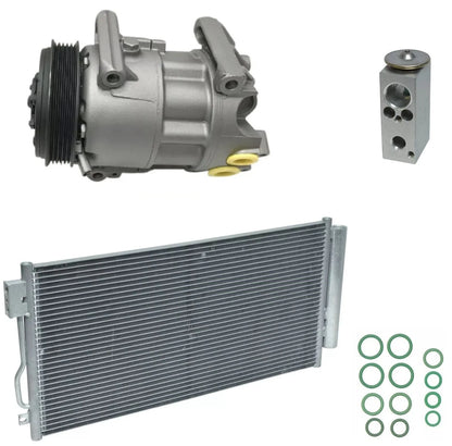 AC Compressor Kit With Condenser Replacement for Fiat 500L 1.4L (2020–2020)