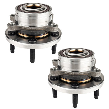 Front and Rear Wheel Hub and Bearing Assembly 2PC for Ford Explorer (2011–2019)