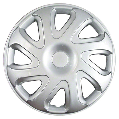 Hubcap Wheel Covers Set of Four Silver 14 inch for Toyota Corolla (2000–2002)