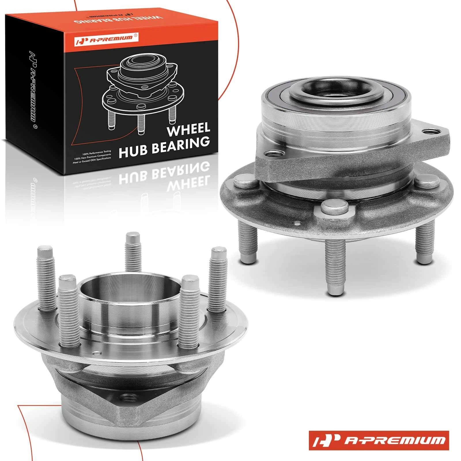 2X Front & Rear Wheel Hub & Bearing Assembly for Chevy Malibu (2013–2023)