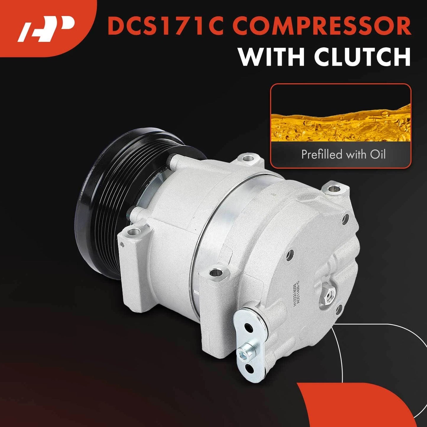 A/C Compressor with Clutch for Chevrolet Aveo (2014–2016)